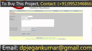 Online Auction Project