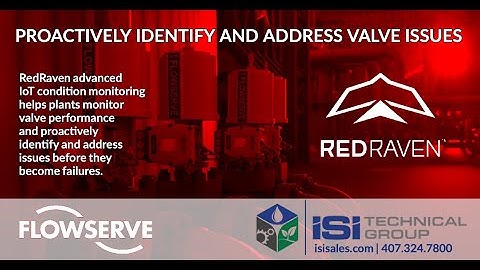 Proactively Identify and Address Valve Issues with Flowserve RedRaven