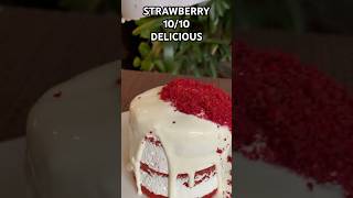 RATING CHOCOLATE STRAWBERRY ICE CREAM CAKE  #shorts #icecream