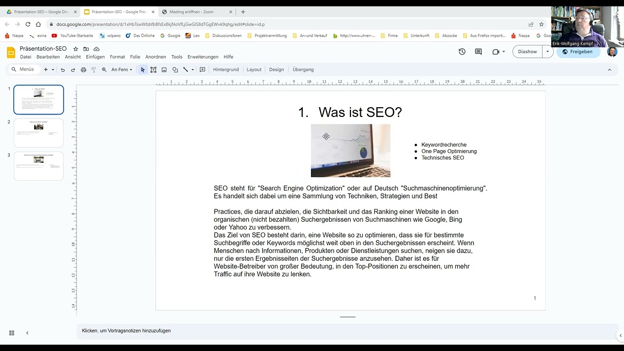 Einblick in die Suchmaschinenoptimierung (SEO)