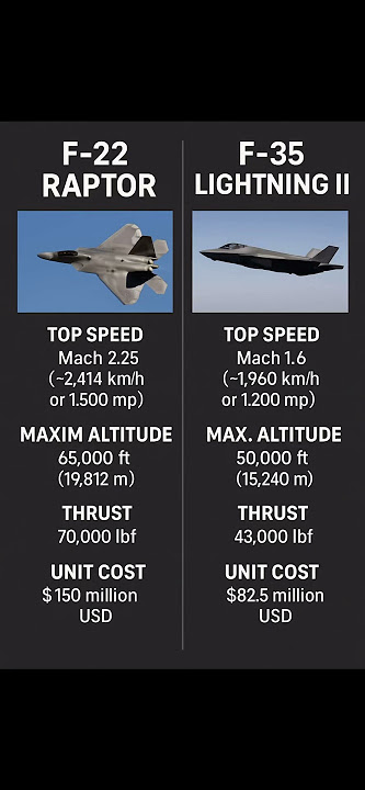 F-22 Raptor vs F-35 Lightning II | Stealth Fighter Jet Showdown! #f22 #f22raptor #f35