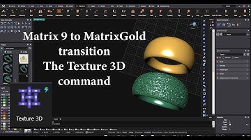 Matrix 9 to MatrixGold transition The Texture 3D command