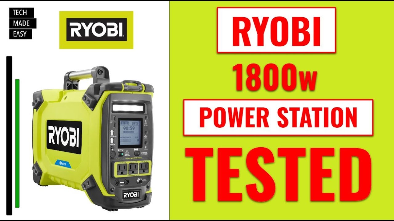 TESTED RYOBI 1800w Power Station RYI1000