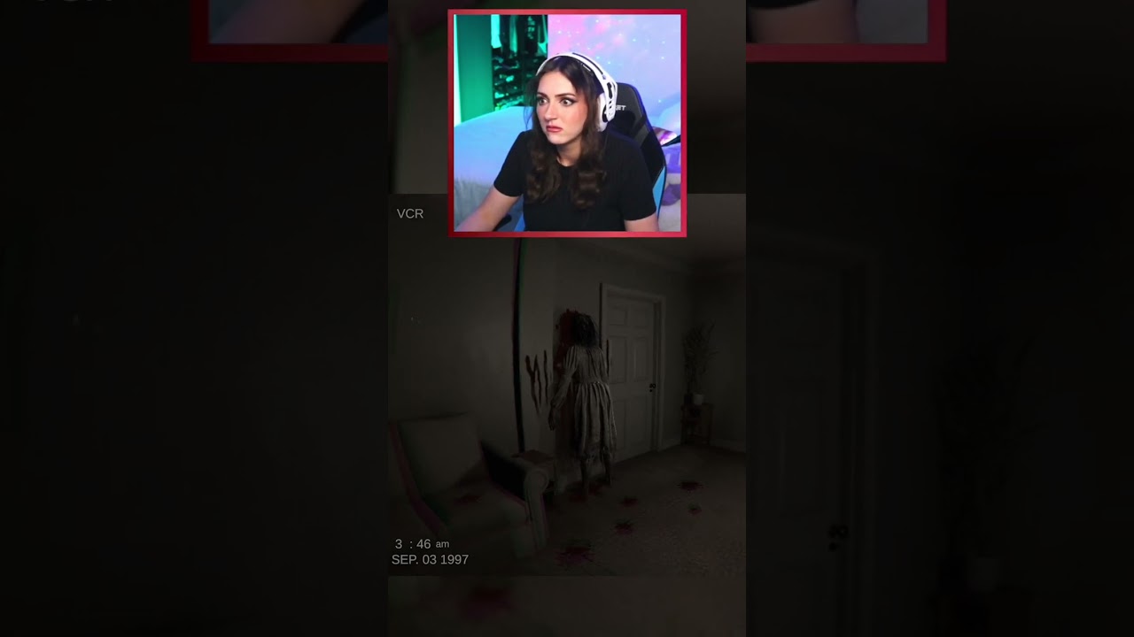 Possessed woman in the horror game 'Shhh!'