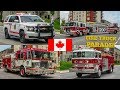 Laval | Dozens of Antique & Modern Fire Trucks Take Part in Laval's 2019 Firefighters' Parade