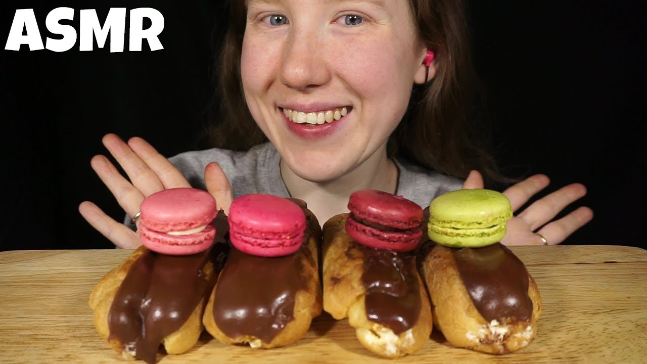 ASMR ECLAIRS & MACARONS MUKBANG (Collab With Kealia ASMR) EATING SOUNDS