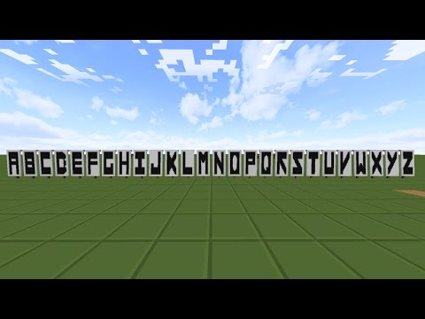 Minecraft 旗のすべてのアルファベットの作り方 Youtube