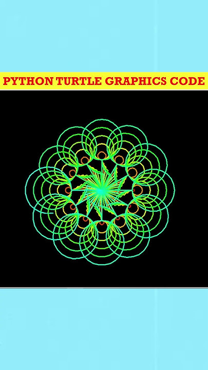 Python Turtle Graphics Code: Amazing Feather Pattern Drawing#2023 - YouTube