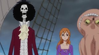 One piece episode 891 - Nobody notices the octopus on board! xD