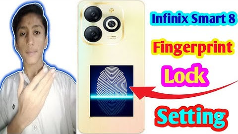 Infinix smart 8 display fingerprint setting | Infinix smart fingerprint screen lock | fingerprint