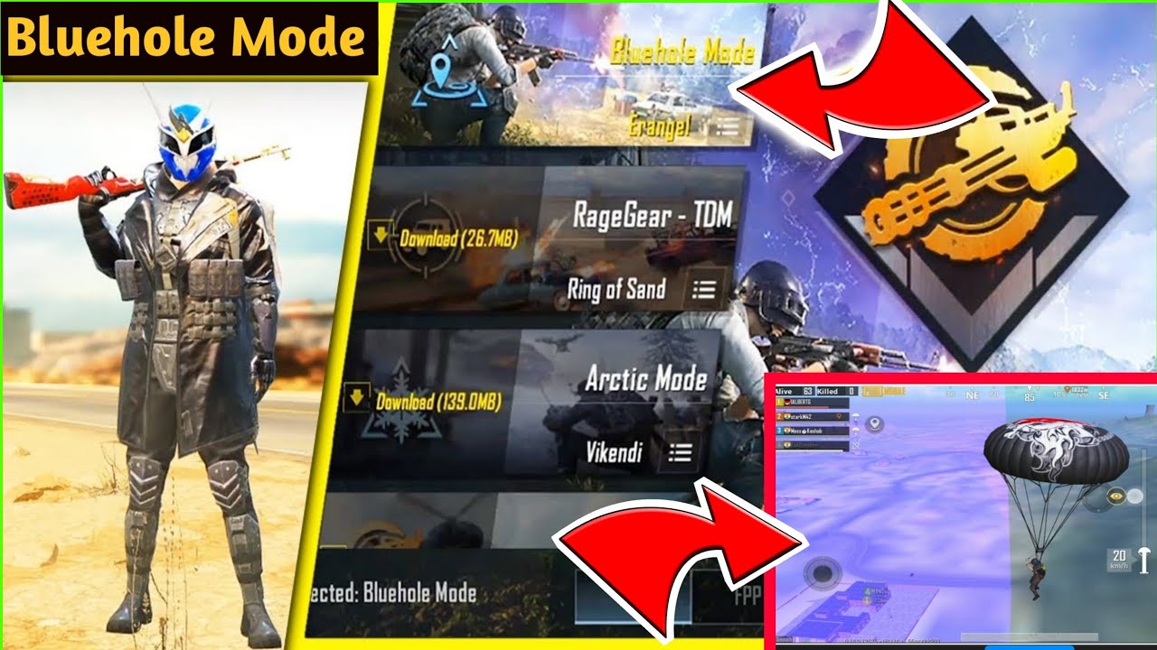 How To Play Blue Hole Mode In PUBG Mobile | New Update Blue Hole Mode Map