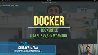 17. Docker (in Hindi) : Dockerfile (Label, Run, Env, Workdir)
