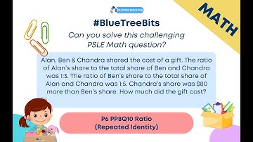 #BlueTreeBits (Math): Primary Math Ratio Concept #2 (Part 1) (Total unchanged or Constant Total)