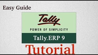 Tally ERP 9 Tutorial English Easy Guide Basics