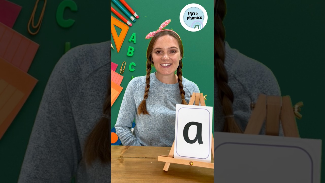 Learn the ‘a’ sound with Miss Phonics! 🍎📚 