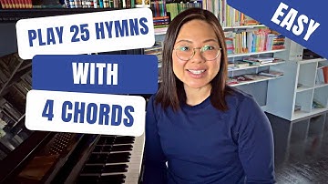 Play 25 Hymns with 4 Chords (how to play piano hymn for complete beginners)