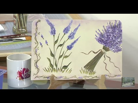 Como Pintar Flores en Pinceladas Lavanda - Hogar Tv por Juan Gonzalo Angel  - YouTube