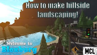 How to landscape a Mountain in Bloxburg!