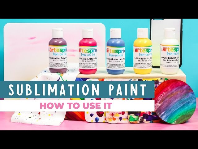 Artesprix Sublimation Acrylic Paints - Basic Set of 5, 2 oz
