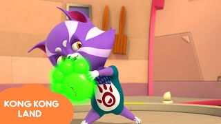 Perry and Leocat fights each other by playing ping pong. | Kong Kong Land | Full Episode 05