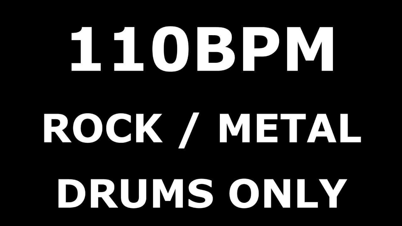 Drums Only // Rock Metal Backing Track // 110BPM YouTube