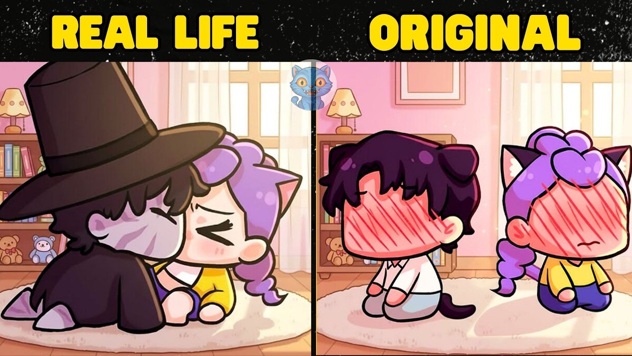 Puppy Jino Kisses Cat Rumi ! | KPop Demon Hunters Animation | Original vs Plush Toys