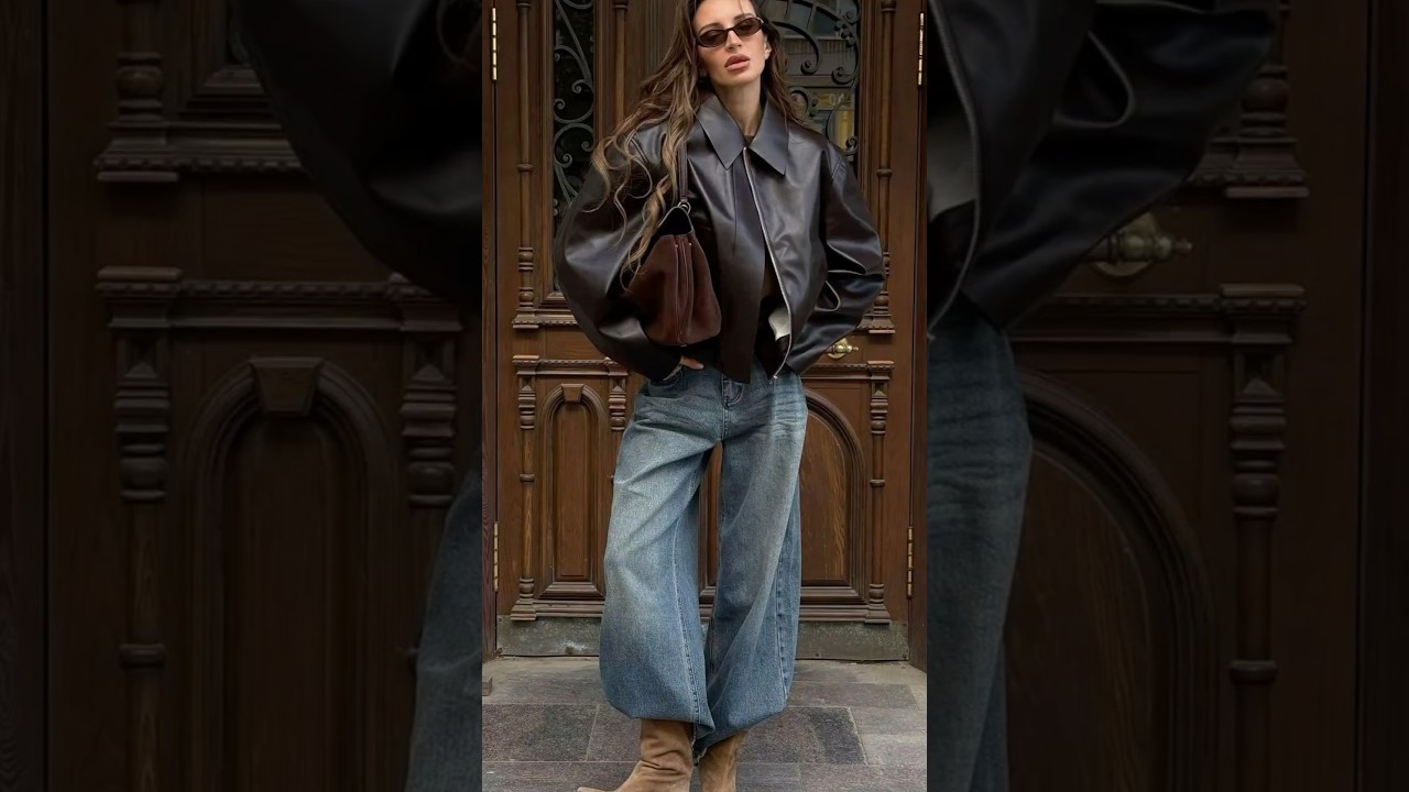 САМАЯ МОДНАЯ КУРТКА 2025 КОСУХА #мода #стиль #одежда #тренды #fashion #style