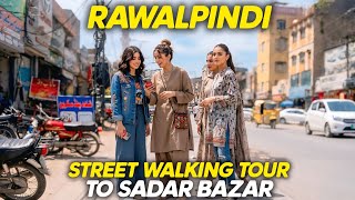 Street walking tour In Rawalpindi | Food Hub In Sadar Bazar | Pindi's Crazy Walking Streets