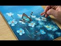 How to Draw Spring Scenery / Acrylic Painting for Beginners