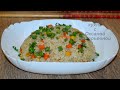 Рис жареный с овощами по-китайски (蔬菜炒米饭, Shūcài chǎo mǐfàn). Китайская кухня.