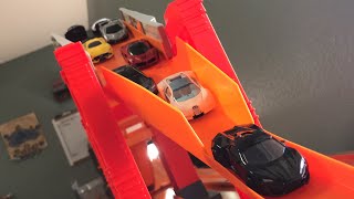 HOT WHEELS HYPERCAR SUPER BRIDGE JUMP CRASH TOURNAMENT | JonRacer3