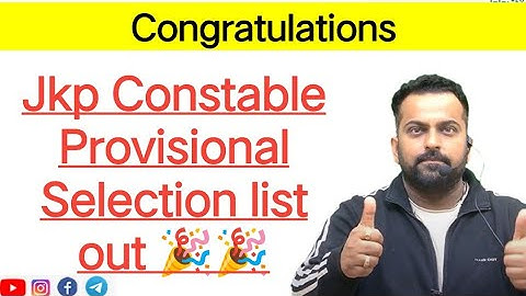 Jkp Constable Selection List Out | Congratulations 🎉🎉 all Career Success students !!