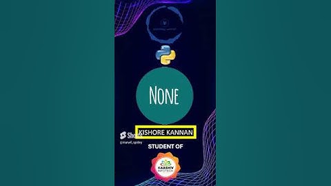 Boolean Data Type in Python - Python Training in Chennai - kaashiv infotech google review #kaashiv