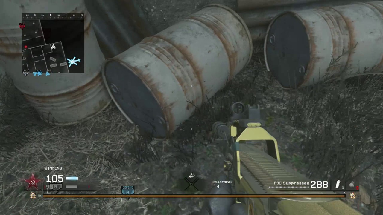 MWR: 125-6 w/ GOLD P90! | Modern Warfare Remastered 100 Kills SOLO | MWR 100 Kills On Vacant!