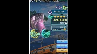 new record anzol de pesca  CHALLENGE HOLLOW FISH fishing hook mobirix screenshot 2