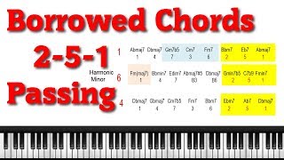 Borrowed 2-5-1 Passing Chords - parts 4 and 5