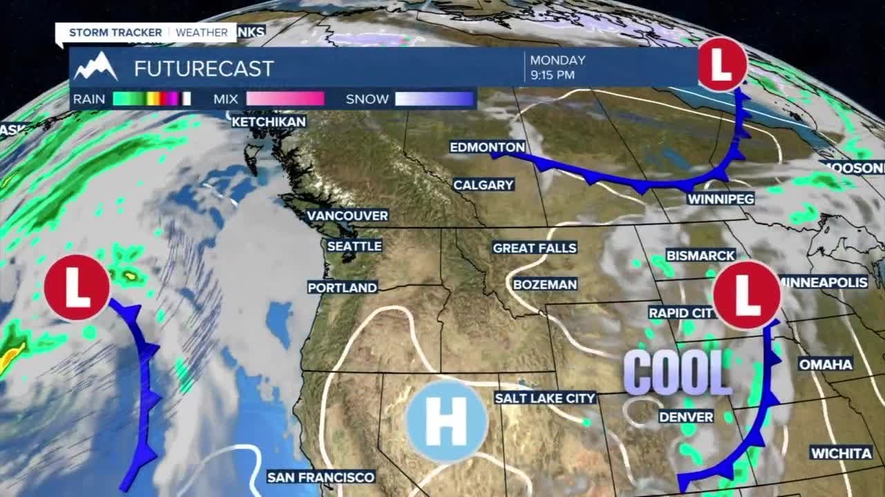 Weekend rain totals with warmer and drier weather this week - YouTube