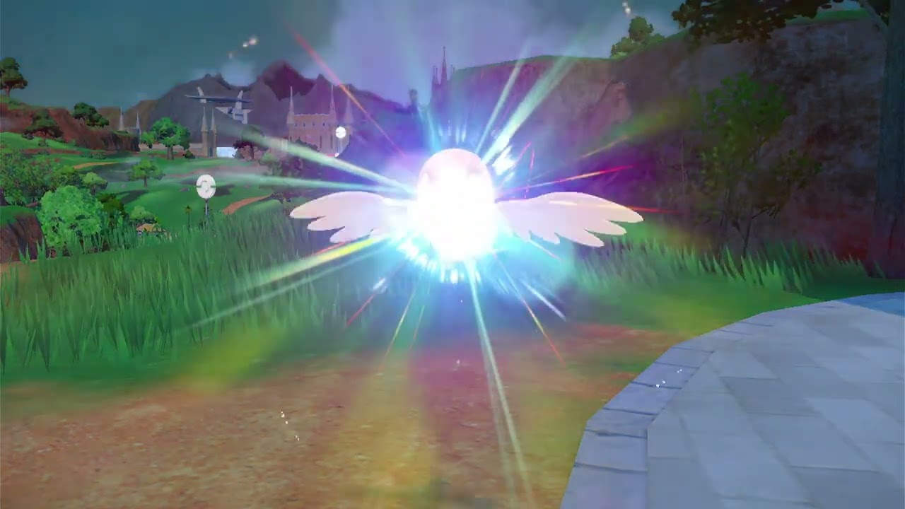 Shiny Fletchling evolves into Fletchinder