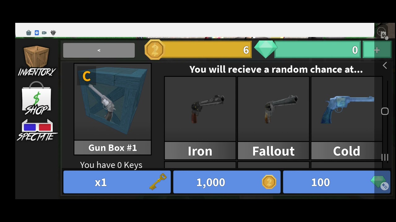 Roblox Murder Mystery 2 Gun Box #1 Unboxing part 1 - YouTube
