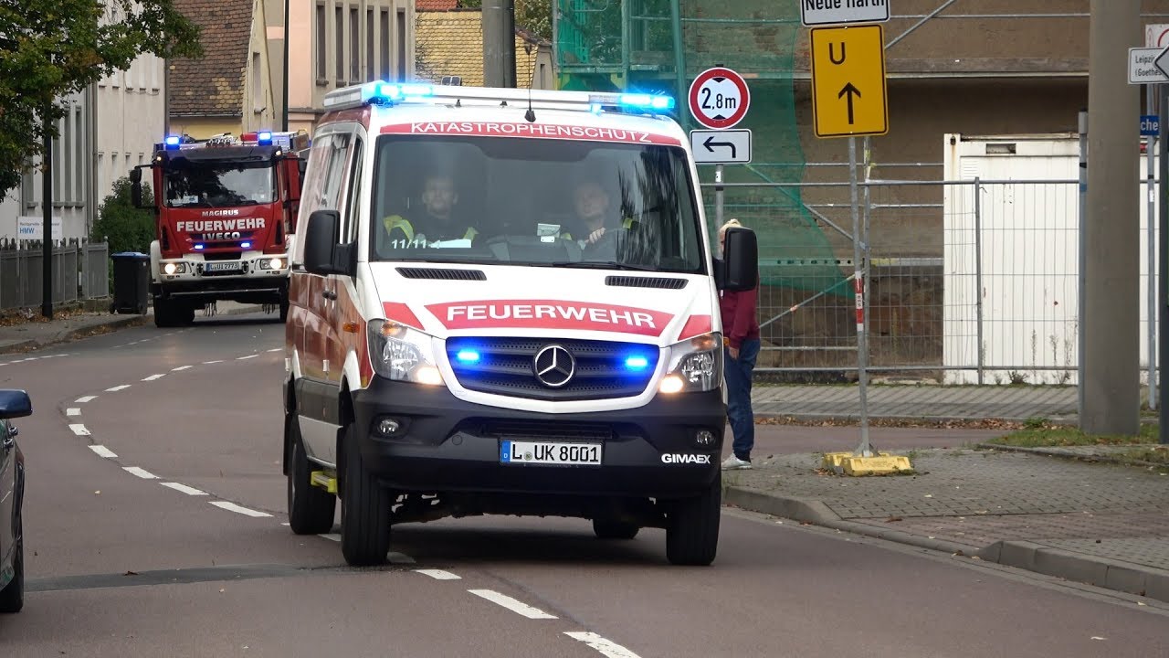 [Brand in alter Villa] Stadtübung Feuerwehr Markkleeberg