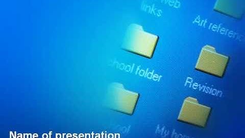 File Folder PowerPoint Template by PoweredTemplate.com