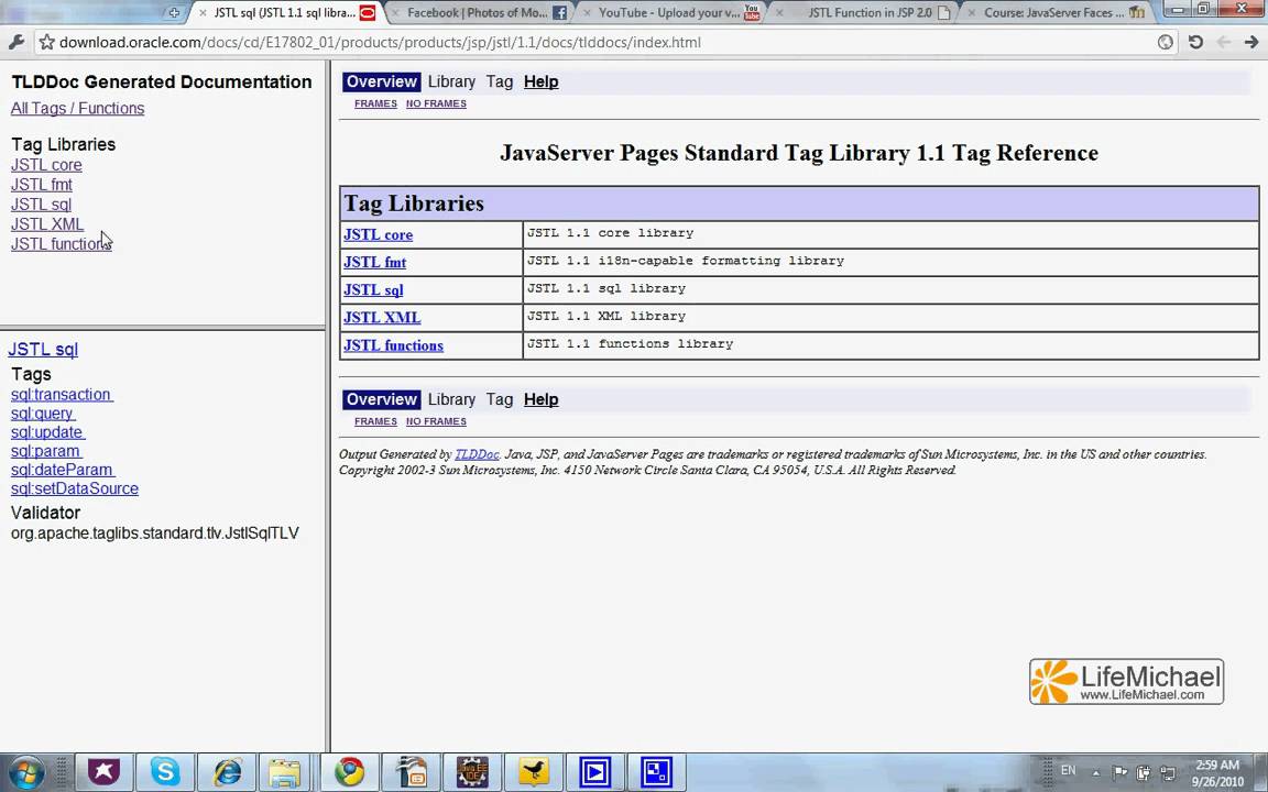JSTL Documentation Short Overview - YouTube