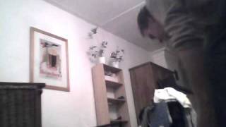 Drunked guy moving furniture! FAIL!