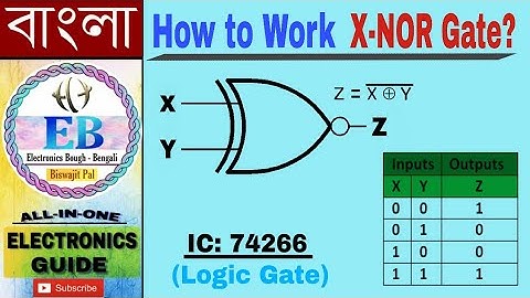 How to Work Exclusive-NOR Gate? (X-NOR Gate)...in Bengali #Logic_Gate