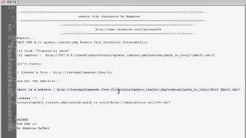 Remote File Inclusion By Ahmdosa