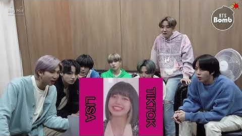 Bts reaction to BLACKPINK LISA  : TIKTOK edits [part3]