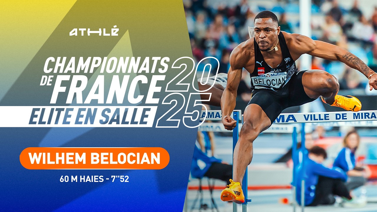 Wilhem Belocian remporte son duel face à Just Kwaou-Mathey sur 60 m haies en 7''52 | Miramas 2025