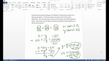Modeling with Linear Equations (Sect 1.3)