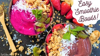 Easy Acai & Pitaya Smoothie Bowls | Nature's Cereal TikTok Inspired !