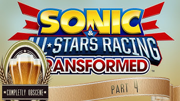 Lets Play COMPLETELY OBSCENE! Sonic & All Stars Racing (Part 4)